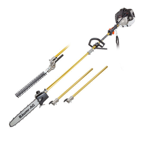 Baumr-AG 65CC Long Reach Pole Chainsaw Hedge Trimmer Pruner Chain Saw Tree Multi Tool.