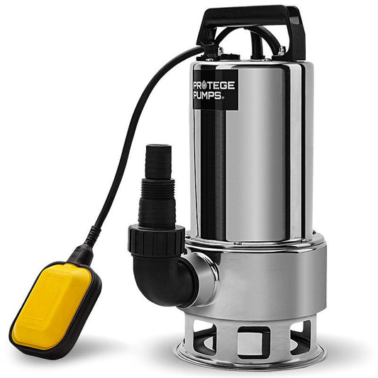 PROTEGE 2000W Submersible Dirty Water Pump Bore Tank Well Steel Automatic.