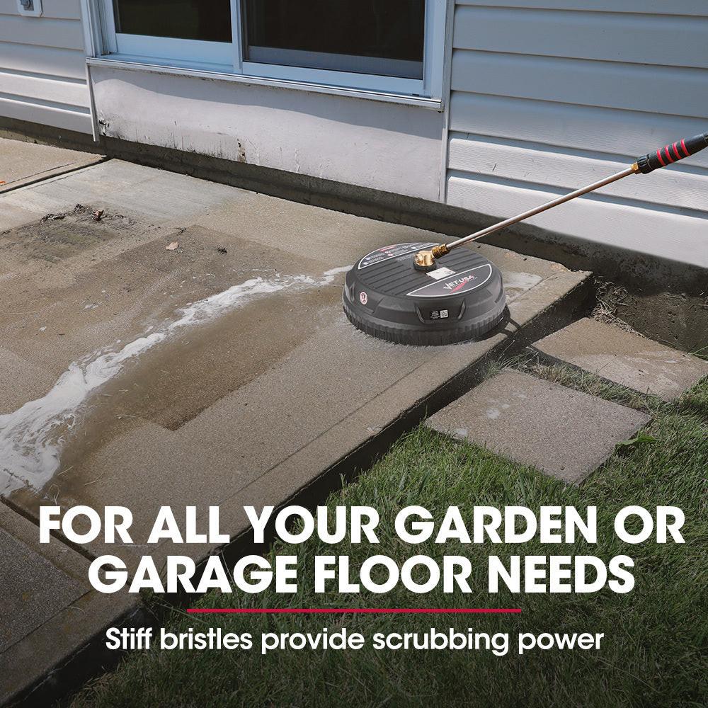 Jet-USA 15" Nylon Pressure Washer Surface Cleaner, 1/4" Fitting, For Concrete Driveway Patio Floor.
