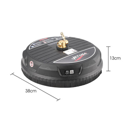 Jet-USA 15" Nylon Pressure Washer Surface Cleaner, 1/4" Fitting, For Concrete Driveway Patio Floor.