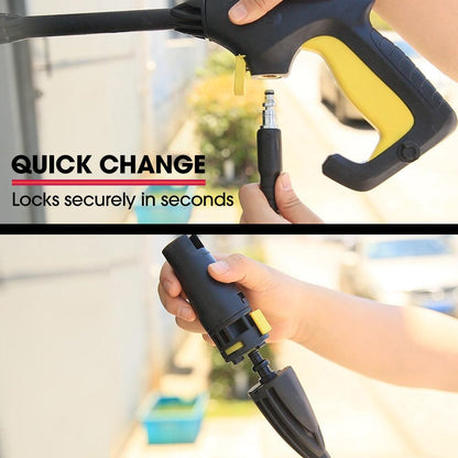 JET-USA RX540 Electric High Pressure Washer, 2800PSI 2 Nozzles, Brush Head, Deck Cleaner, Detergent Bottle, 10M Hose.