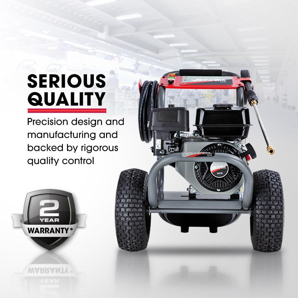 Jet-USA 7HP 4800PSI Petrol High Pressure Washer Gun Water Cleaner Gurney 4-Stroke Engine 30M Hose.