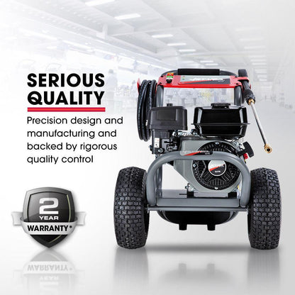 Jet-USA 7HP 4800PSI Petrol High Pressure Washer Gun Water Cleaner Gurney 4-Stroke Engine 30M Hose.
