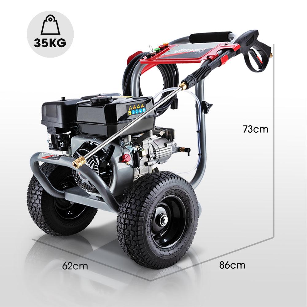 Jet-USA 7HP 4800PSI Petrol High Pressure Washer Gun Water Cleaner Gurney 4-Stroke Engine 30M Hose.