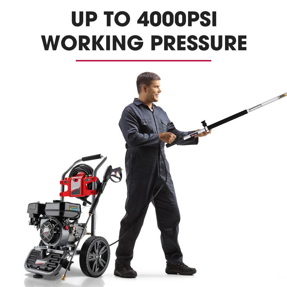 Jet-USA 4000PSI 5.5M Long Telescopic Universal Pressure Washer Cleaner Pole Wand Extension Lance.