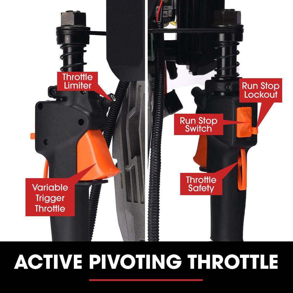 BAUMR-AG HP480 55cc 4-Stroke Petrol Post Driver, with 2 Piling Socket Sleeves.