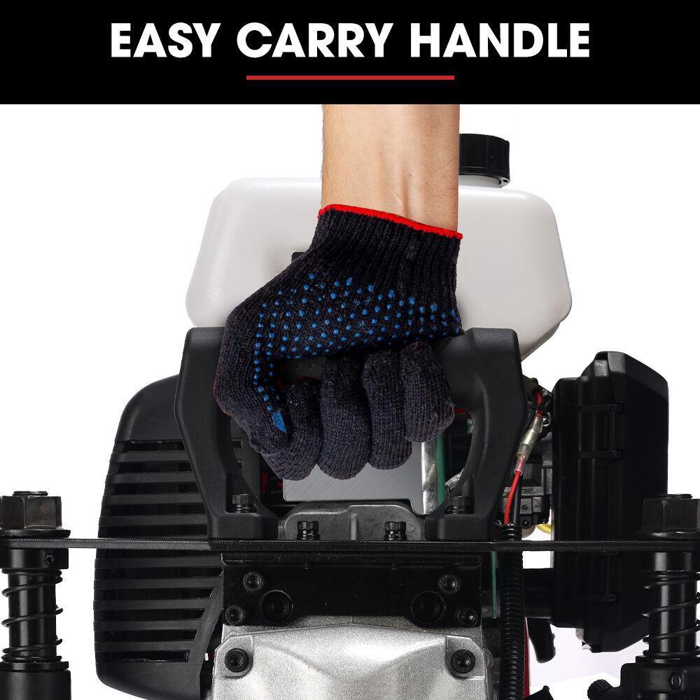 BAUMR-AG HP480 55cc 4-Stroke Petrol Post Driver, with 2 Piling Socket Sleeves.