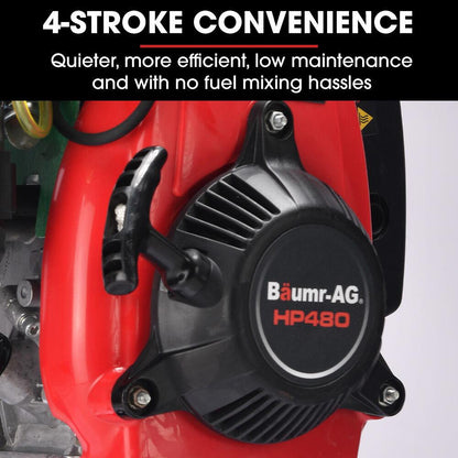 BAUMR-AG HP480 55cc 4-Stroke Petrol Post Driver, with 2 Piling Socket Sleeves.