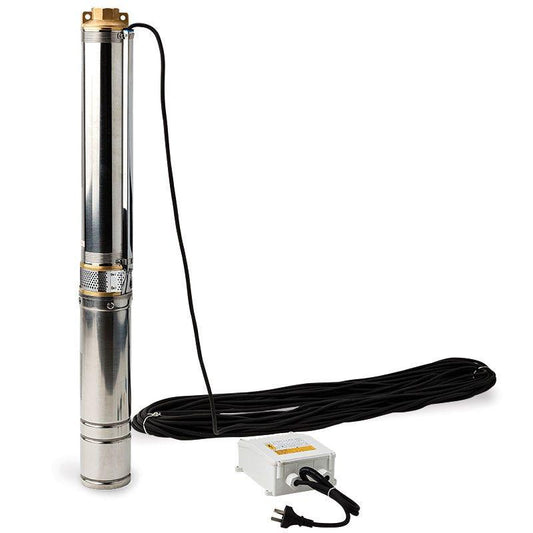 1HP Submersible Bore Water Pump Deep Well Irrigation Stainless Steel 240V.