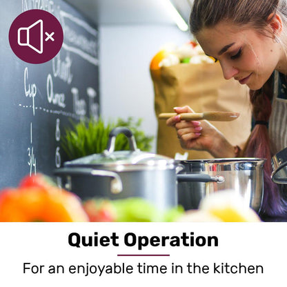 EUROCHEF 90cm Fixed Stainless Steel Rangehood, Quiet 3-Speed, 4-Layer Dishwashable Filters, Halogen Lights EFR90S.