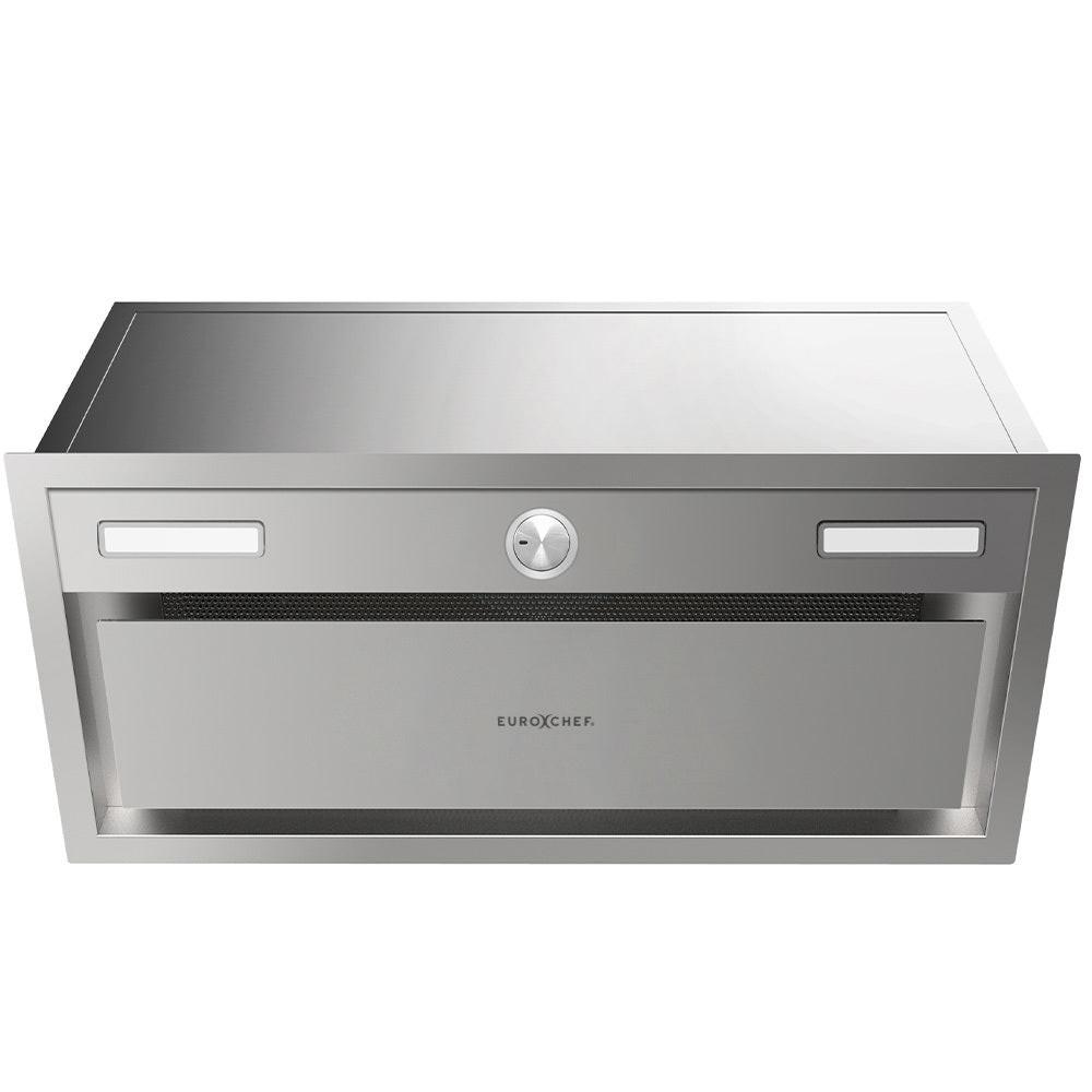 EUROCHEF 60cm Undermount Rangehood Stainless Steel, Quiet 3-Speed, 3-Layer Dishwashable Filter, LED Lights EUR60S.