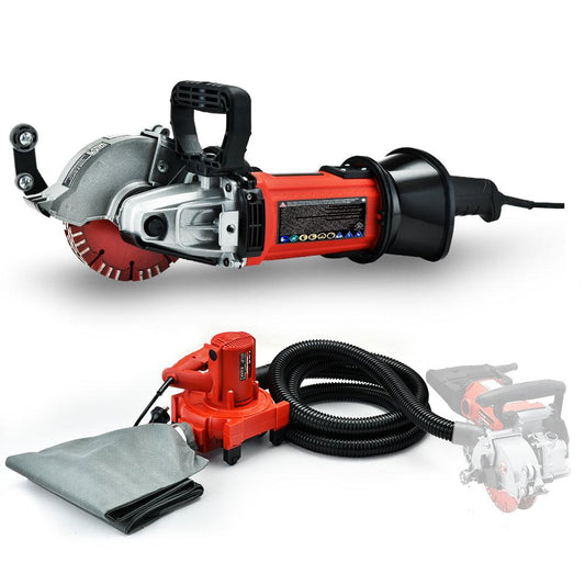 BAUMR-AG Wall Chaser and Vacuum Combo Concrete Chasing Machine Dust Collector.