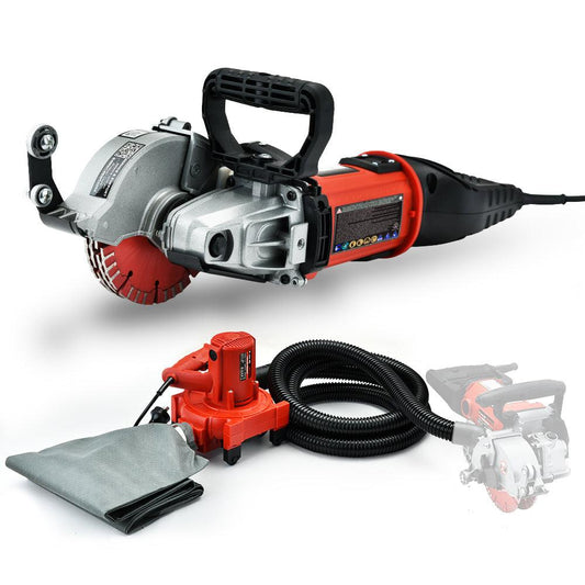 BAUMR-AG Wall Chaser and Vacuum Combo Dust Collector Concrete Chasing Machine.