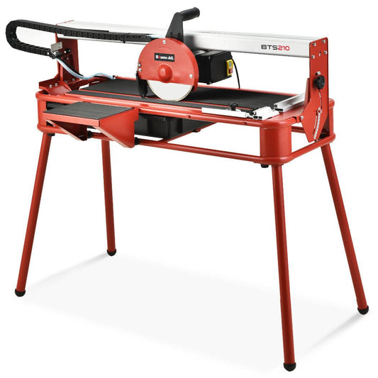 BAUMR-AG 800W Electric Tile Saw Cutter with 200mm (8") Blade, 720mm Cutting Length, Side Extension Table.