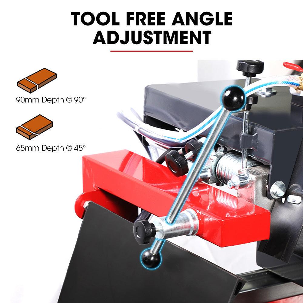 BAUMR-AG 2000W 350mm 14" Brick & Masonry Table Saw, Electric Tile Concrete Cutting, with Stand.