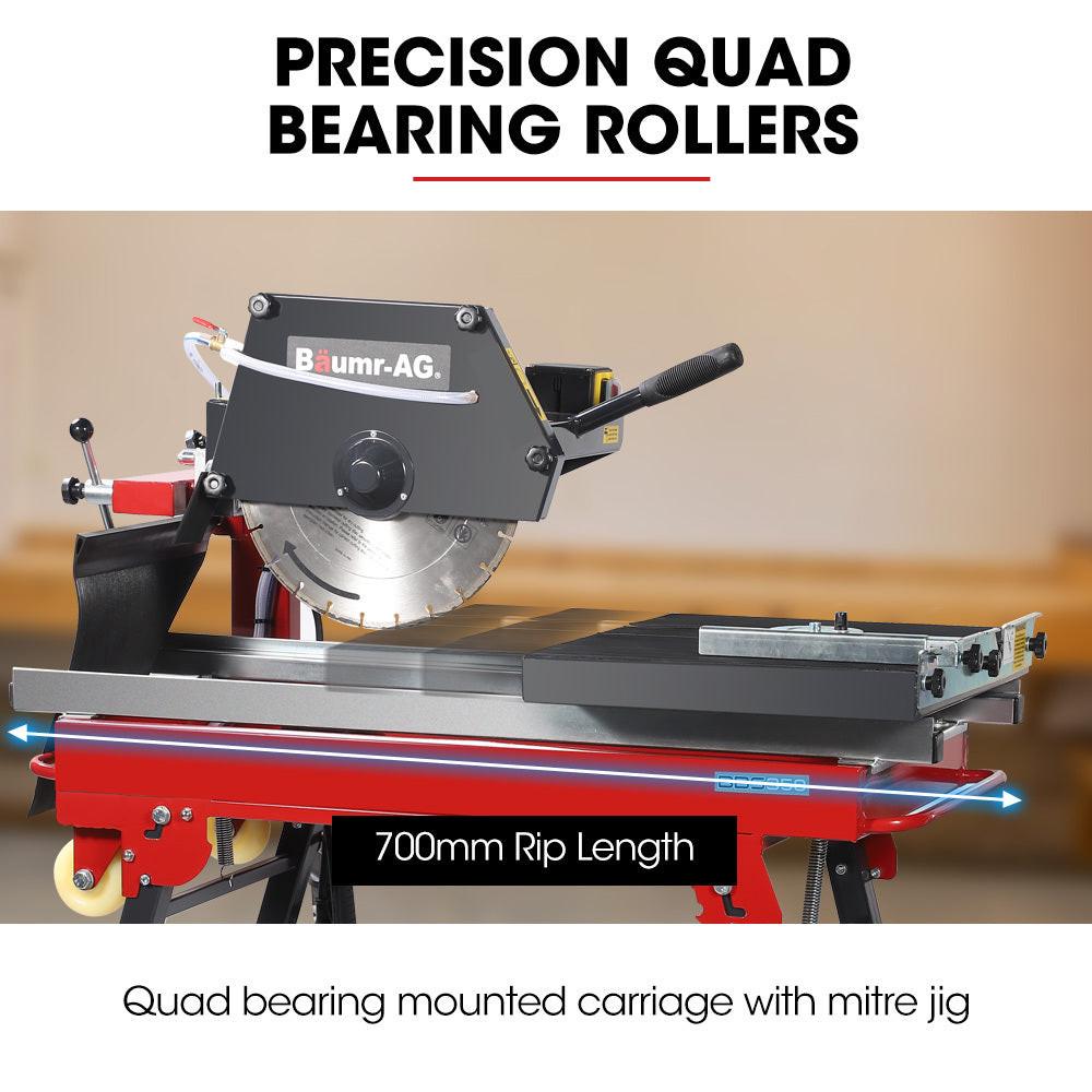 BAUMR-AG 2000W 350mm 14" Brick & Masonry Table Saw, Electric Tile Concrete Cutting, with Stand.