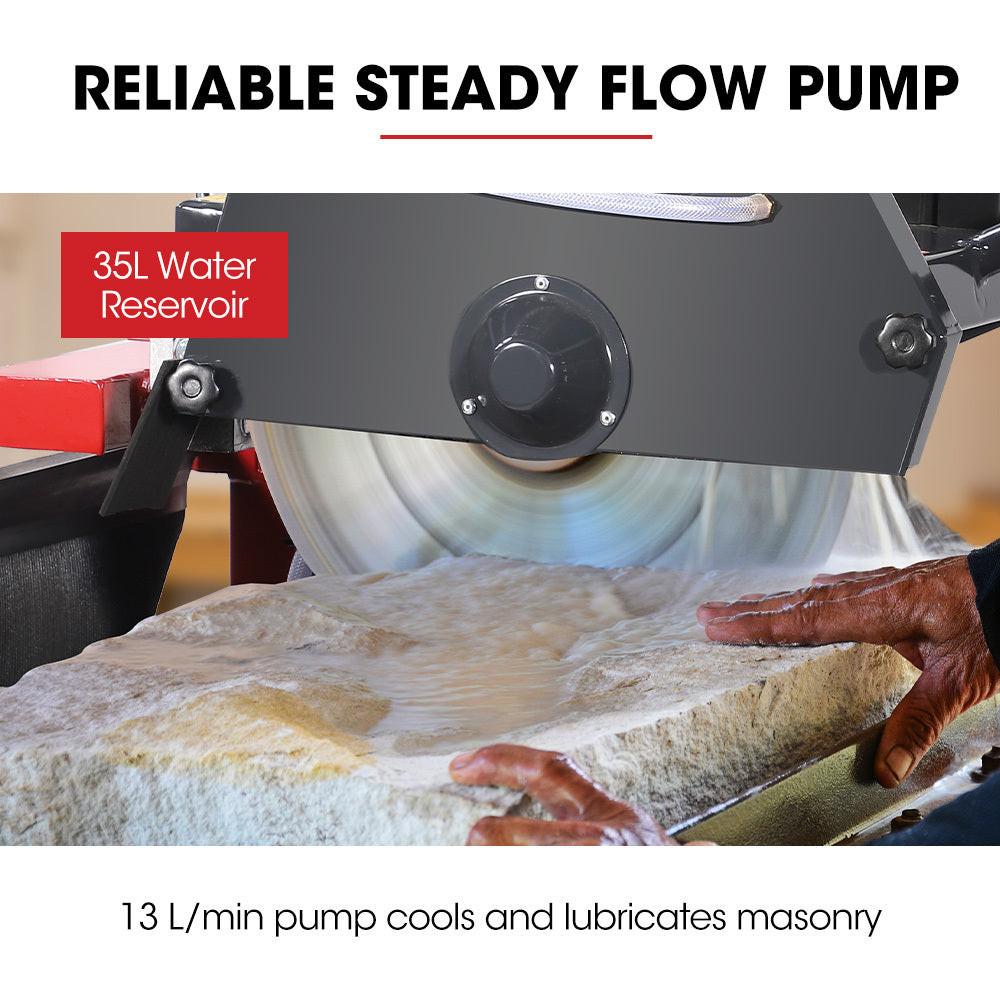 BAUMR-AG 2000W 350mm 14" Brick & Masonry Table Saw, Electric Tile Concrete Cutting, with Stand.