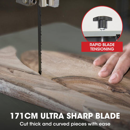 Baumr-AG 500W Wood Bandsaw, Benchtop, 115mm Cutting Depth (BS40).