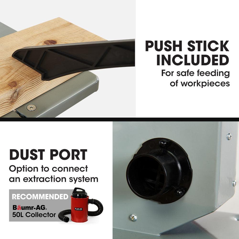 Baumr-AG 500W Wood Bandsaw, Benchtop, 115mm Cutting Depth (BS40).