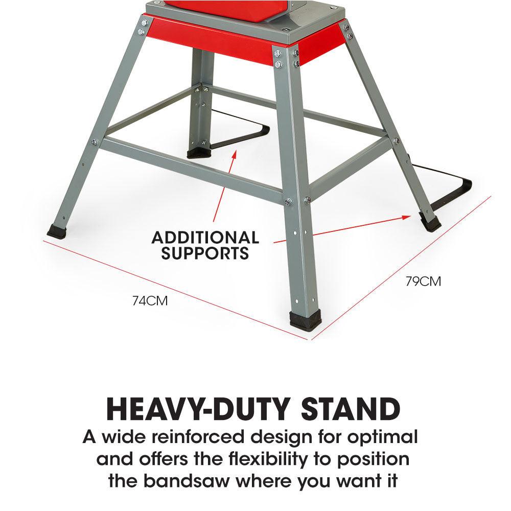 Baumr-AG 500W 115mm Wood Bandsaw Portable Benchtop Band Saw Cutting Machine with Stand.