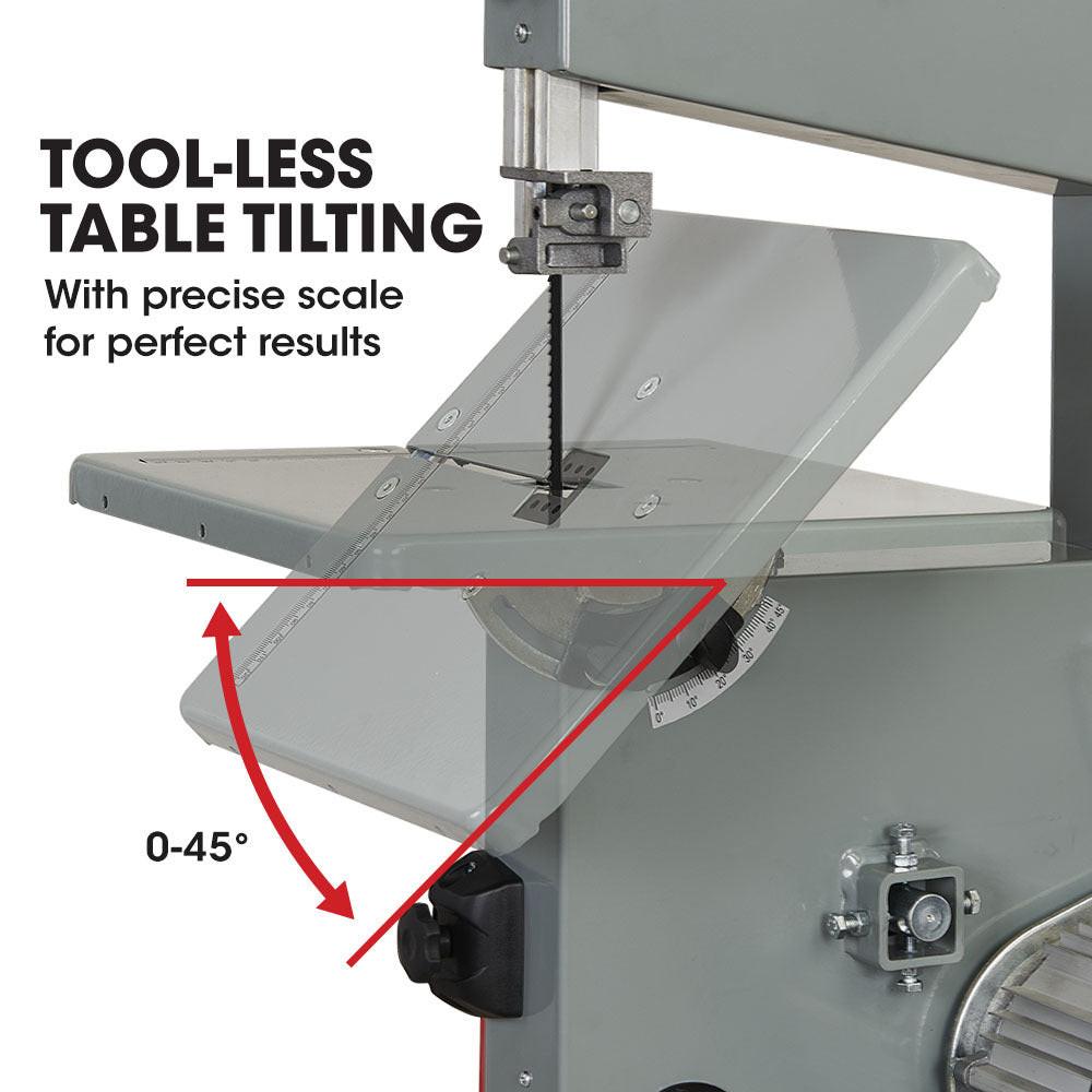 Baumr-AG 500W 115mm Wood Bandsaw Portable Benchtop Band Saw Cutting Machine with Stand.