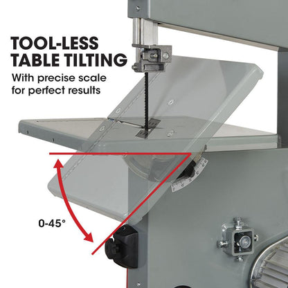 Baumr-AG 500W 115mm Wood Bandsaw Portable Benchtop Band Saw Cutting Machine with Stand.