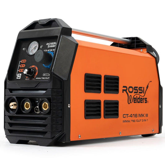 ROSSI Portable Inverter Welder Plasma Cutter, 3in1 Multi-function Cut/MMA/TIG Welding Machine, 15A Plug.