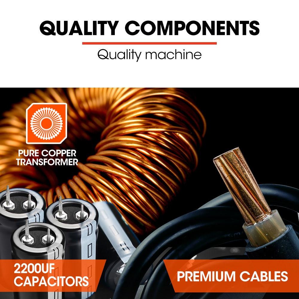ROSSI 160 Amp AC DC TIG MMA ARC Stick Inverter Welder, Ideal for Aluminium and Copper Welding, 15A Plug.