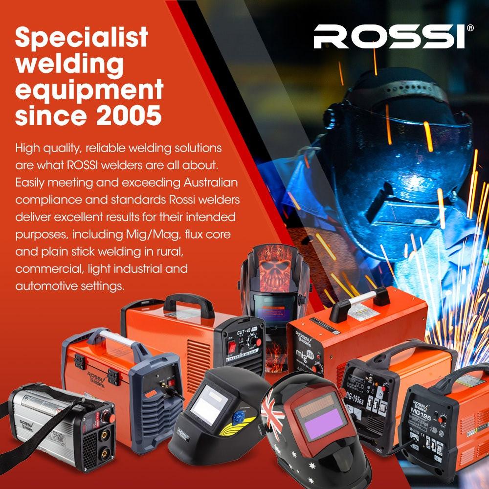 ROSSI 160 Amp AC DC TIG MMA ARC Stick Inverter Welder, Ideal for Aluminium and Copper Welding, 15A Plug.