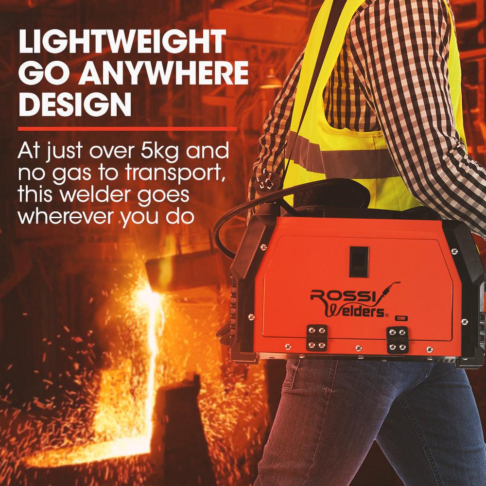 ROSSI 120 Amp Inverter Welder, 3in1 Portable MMA ARC /MIG Gasless /Lift-TIG Welding Machine, 15A Plug.