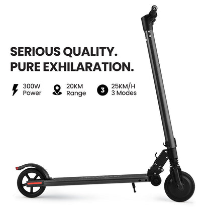 ALPHA Peak 300W 10Ah Electric Scooter, Suspension, for Adults or Teens, Black.
