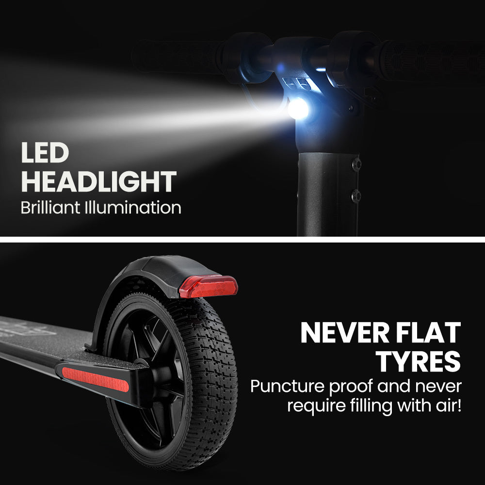 ALPHA Peak 300W 10Ah Electric Scooter, Suspension, for Adults or Teens, Black.