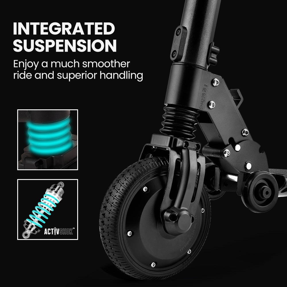 ALPHA Peak 300W 10Ah Electric Scooter, Suspension, for Adults or Teens, Black.