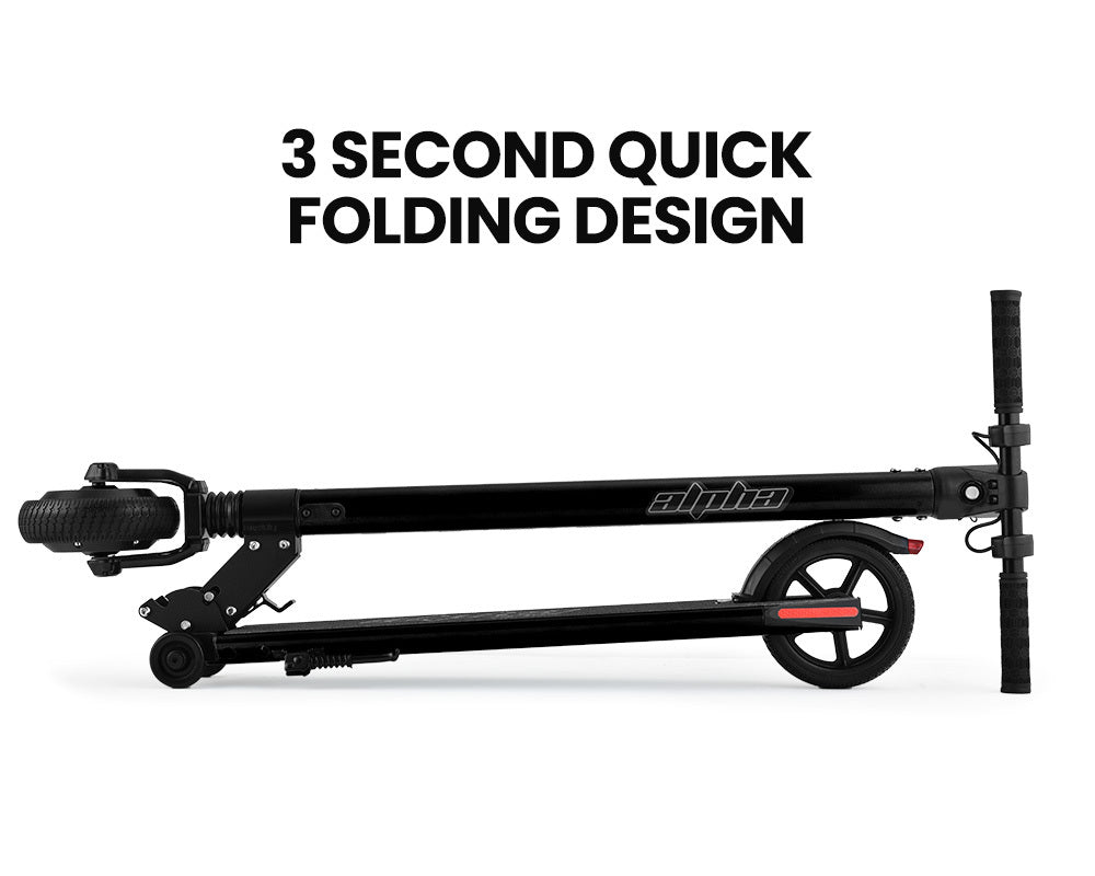 ALPHA Peak 300W 10Ah Electric Scooter, Suspension, for Adults or Teens, Black.