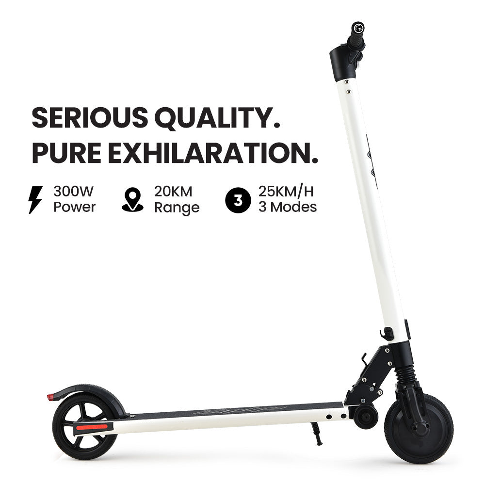 ALPHA Peak 300W 10Ah Electric Scooter, Suspension, for Adults or Teens, Black.