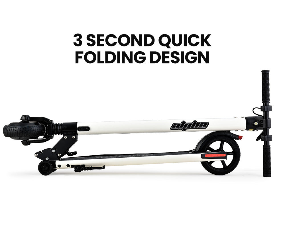 ALPHA Peak 300W 10Ah Electric Scooter, Suspension, for Adults or Teens, Black.