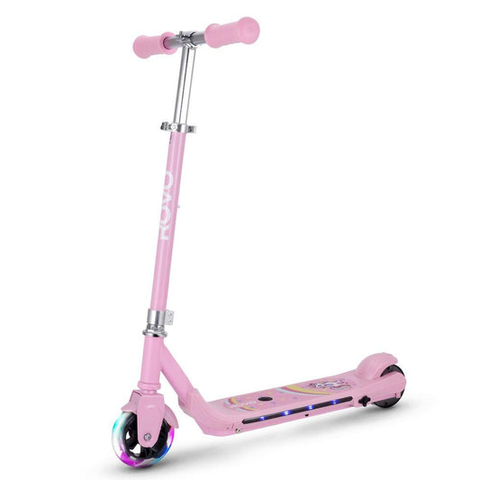 ROVO KIDS WhizKid Electric Scooter, Ages 5-11, Adjustable Height, AU Compliant, Lithium Battery, Brushless Motor, Pink.