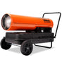UNIMAC 50KW Portable Industrial Diesel Direct Forced Air Space Heater.