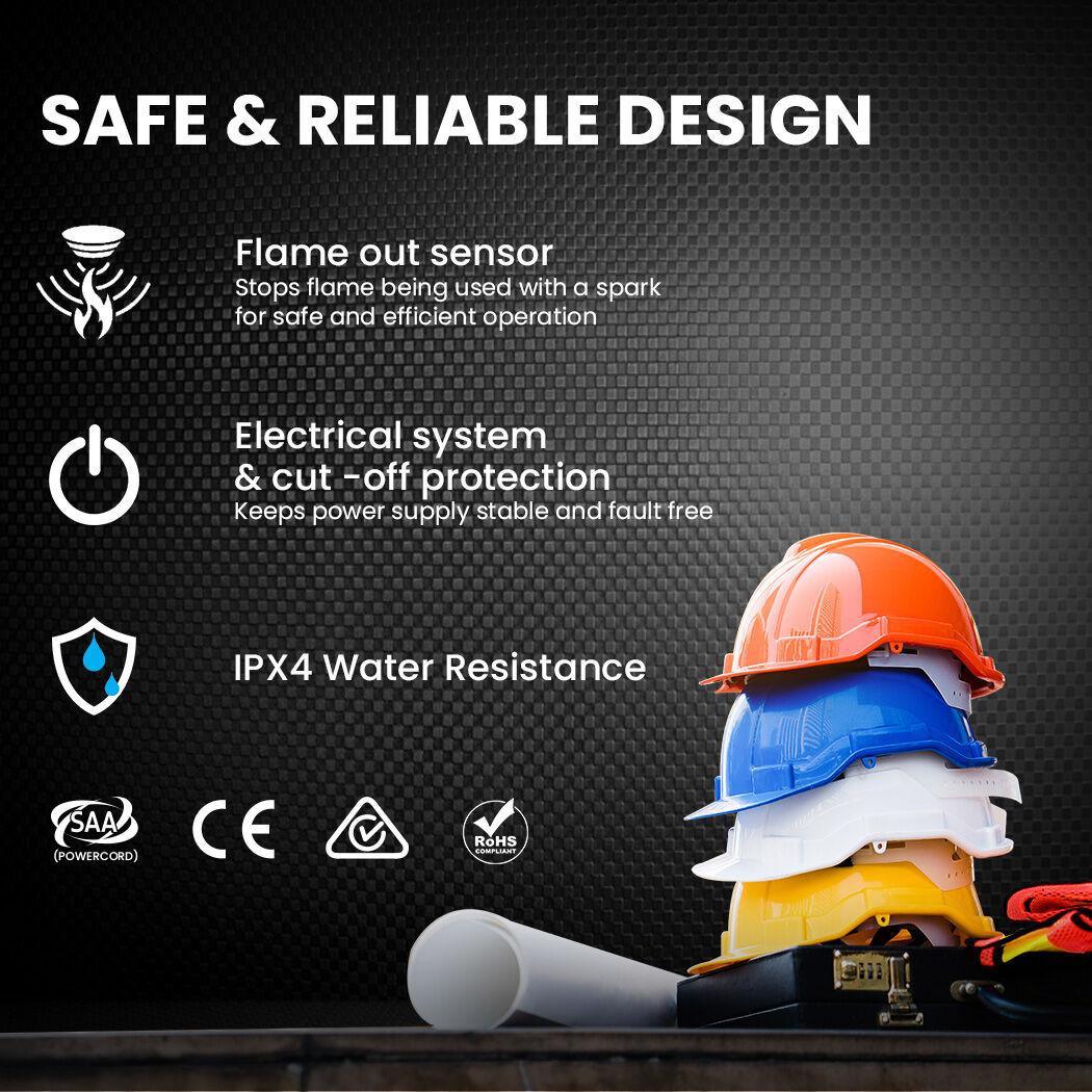 UNIMAC 50KW Portable Industrial Diesel Direct Forced Air Space Heater.
