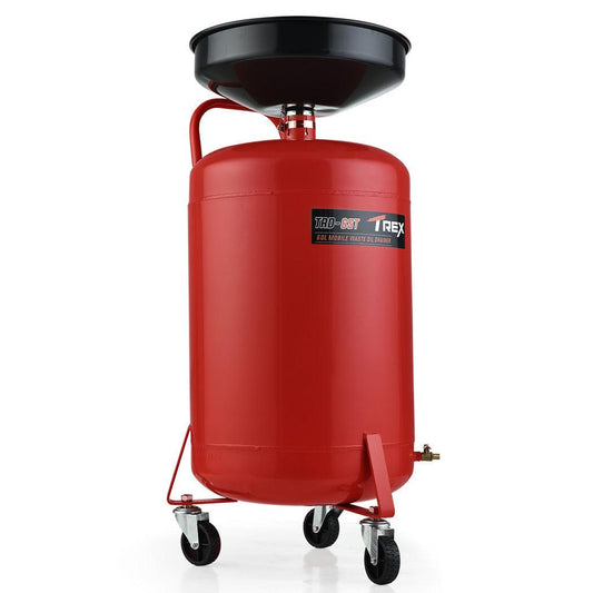 T-REX 60L Mobile Waste Oil Drainer Tank, Telescopic, for Car Engine, Workshop.