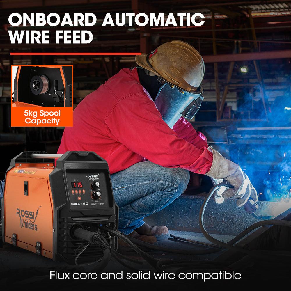 ROSSI 140A MIG/MAG/MMA/ARC/TIG Multi-Purpose Welder MIG-140, Flux/Solid Wire/CO2 Or Argon Gas.
