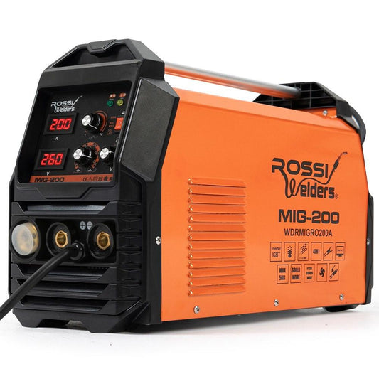 ROSSI 200A MIG/MAG/MMA/ARC/TIG Multi-Purpose Welder MIG-200, Flux/Solid Wire/CO2 Or Argon Gas.