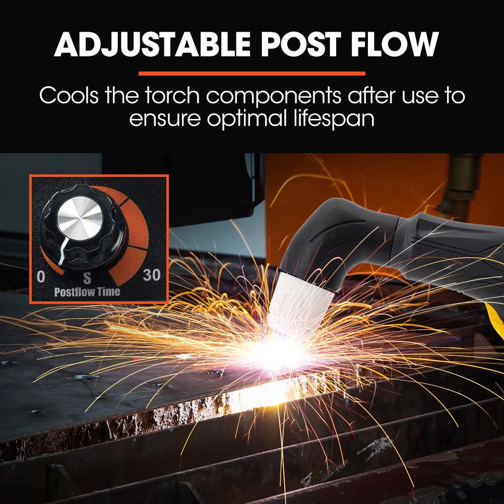 ROSSI 45A Plasma Cutter, Non-Touch Pilot ARC for Easy Cuts of Painted or Rusty Metals, DC Inverter Cutting Machine.