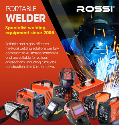 ROSSI 200 Amp Portable Inverter Arc Stick Welder, MMA DC Gas Inverter Welding Machine, 15A Plug.