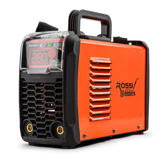 ROSSI 250 Amp Stick Welder, Portable Arc MMA Inverter Welding Machine, 15A Plug.