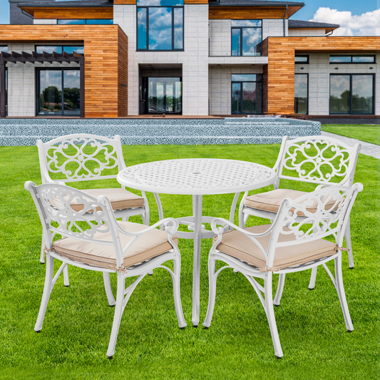 Marco Aluminium 5 Pce Setting(CAT-090 white + 2x CAC-042 white)