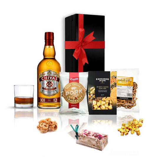 Whisky & Snacks Gift Hamper.