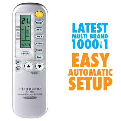 Chunghop AC Remote Control Air Conditioner Compatible with OLYMPUS and More.