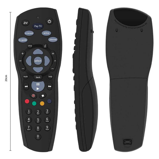PayTV Remote Control Compatible with Foxtel Standard IQ IQ2 IQ3 IQ4 HD - Black.