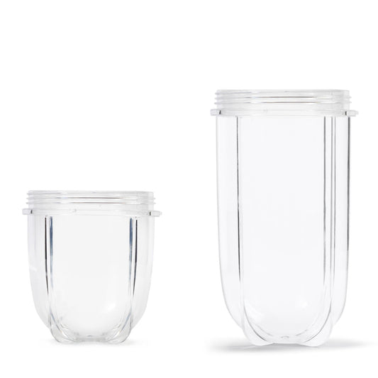 500ml Tall Cup  + Short Cup Replacement Compatible with Magic Bullet Cross Blade